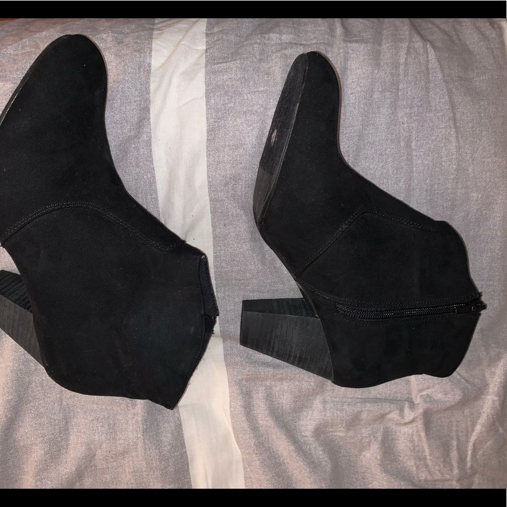 Ankle booties with heel